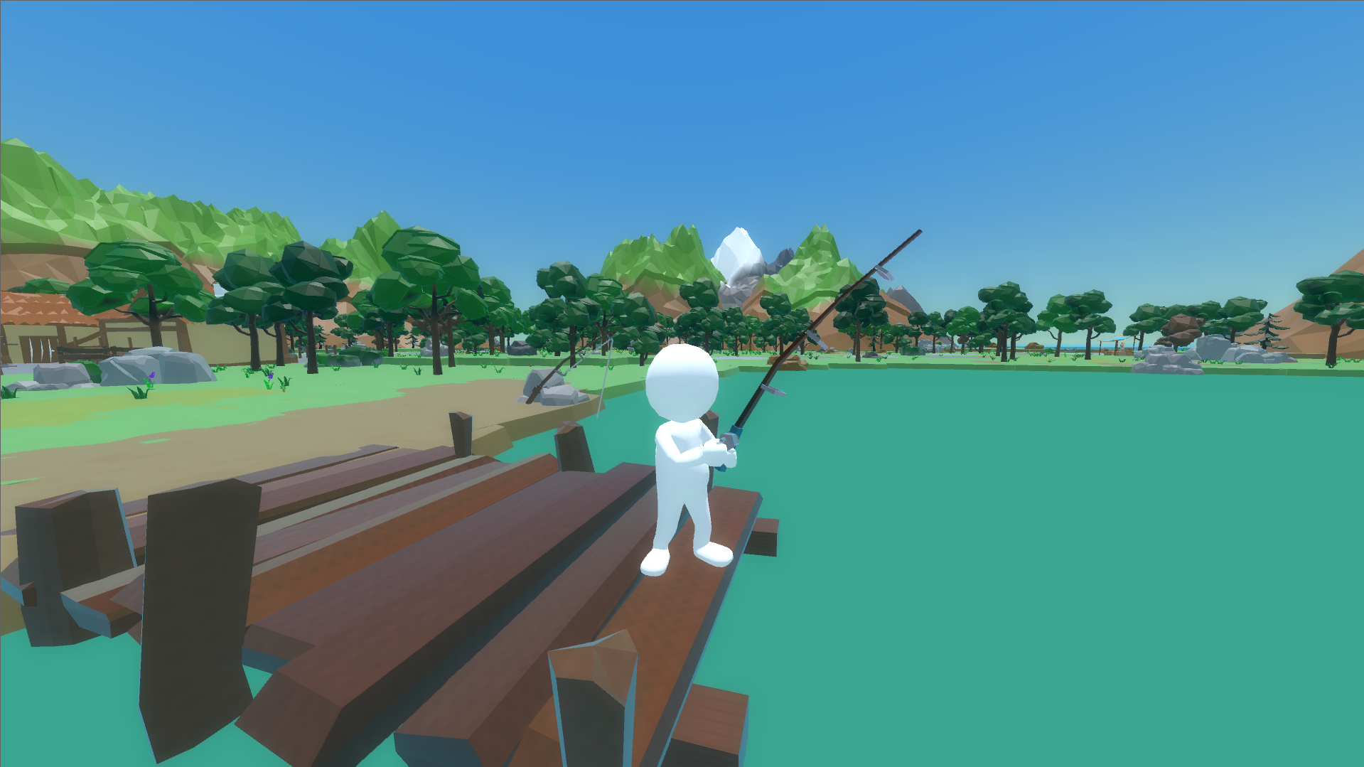 A screenshot showcasing the Main Menu for Big Fishin World