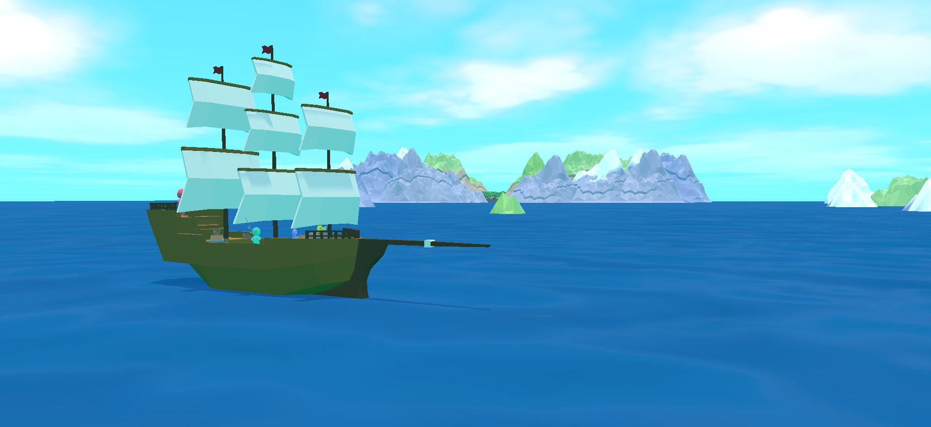 A screenshot showcasing the Main Menu for Big Fishin World