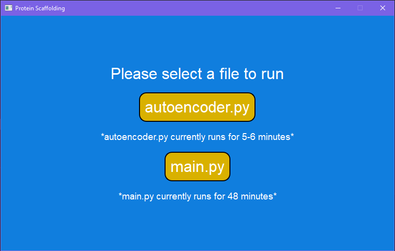 A screenshot showcasing the Front-End design for the Software