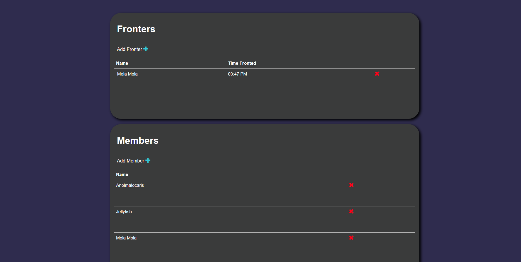 A screenshot showcasing the Main Page for Switcharoo